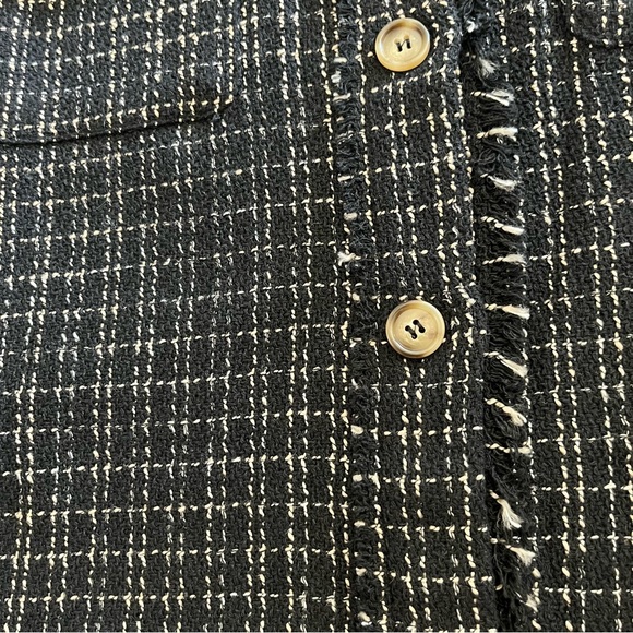 AndTheWhy Tweed Shacket in Black/Beige Thread Textured Size 2XL - Picture 7 of 7